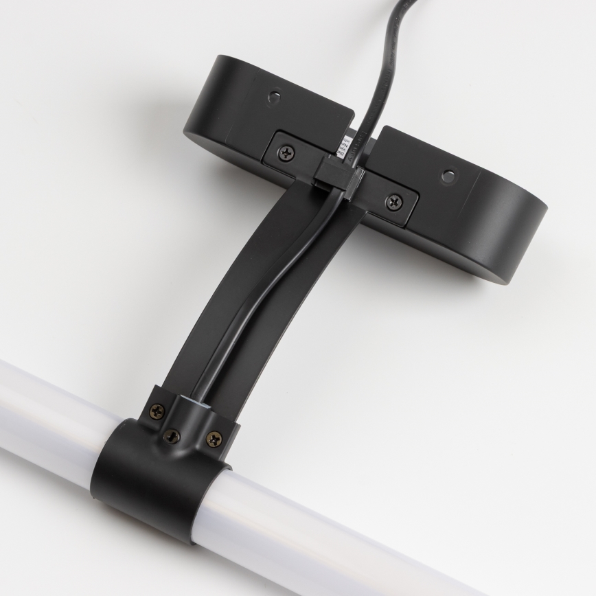 Brilagi - LED kúpeľňové osvetlenie zrkadla 2v1 TUBEO LED/8W/230V 60 cm IP44 čierna