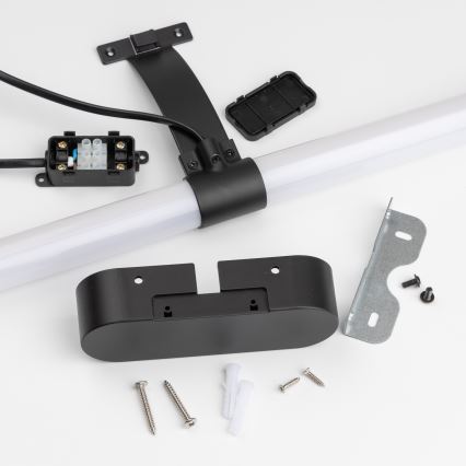 Brilagi - LED kúpeľňové osvetlenie zrkadla 2v1 TUBEO LED/8W/230V 60 cm IP44 čierna