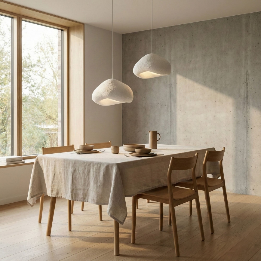 Brilagi - Lanový luster WABI SABI 2xE27/40W/230V priemer 70 cm biely