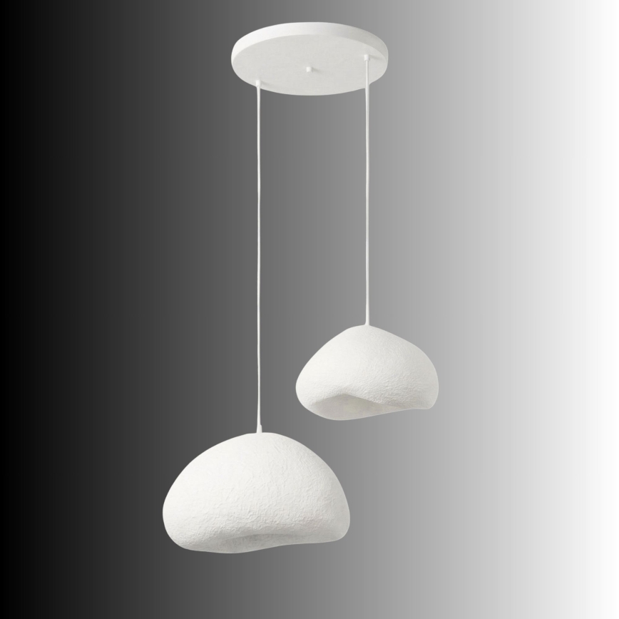 Brilagi - Lanový luster WABI SABI 2xE27/40W/230V priemer 70 cm biely