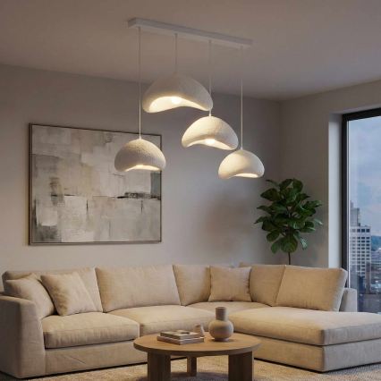 Brilagi - Lanový luster WABI SABI 4xE27/40W/230V biely