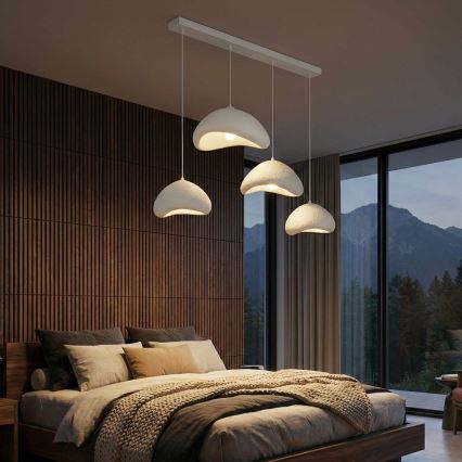 Brilagi - Lanový luster WABI SABI 4xE27/40W/230V biely