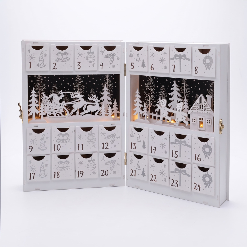 BRILAGI - LED Adventný kalendár LED/2xAA