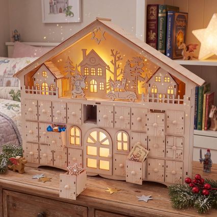 BRILAGI - LED Adventný kalendár LED/2xAA