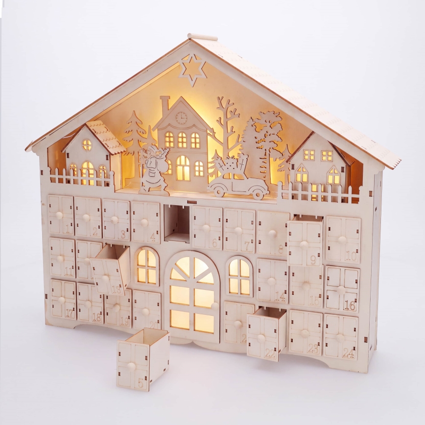 BRILAGI - LED Adventný kalendár LED/2xAA