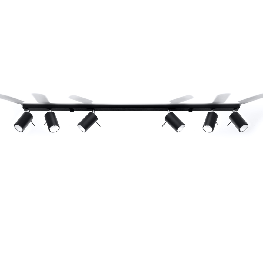 Brilagi -  LED Bodové svietidlo ASMUS 6xGU10/7W/230V čierna