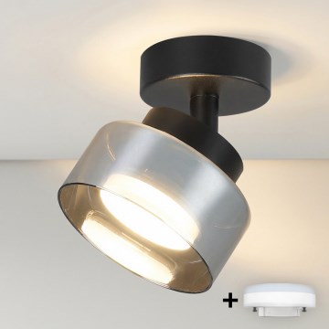 Brilagi - LED Bodové svietidlo AURA LUX 1xGX53/30W/230V pr. 13 cm čierna/dymová