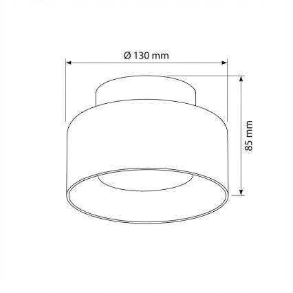 Brilagi - LED Bodové svietidlo AURA LUX 1xGX53/30W/230V priemer 13 cm zlaté