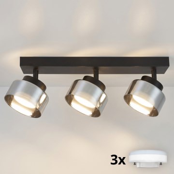 Brilagi - LED Bodové svietidlo AURA LUX 3xGX53/30W/230V čierna/dymová
