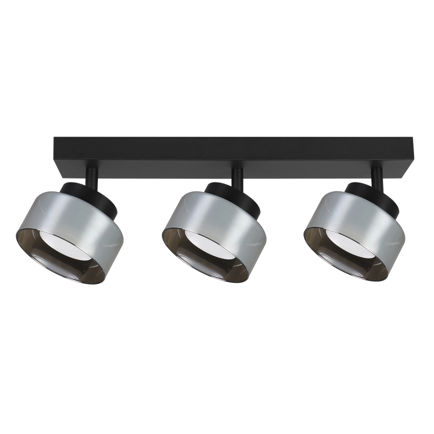 Brilagi - LED Bodové svietidlo AURA LUX 3xGX53/30W/230V čierna/dymová