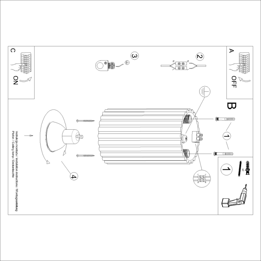 Brilagi - LED bodové svietidlo CRESTO 1xGU10/10W/230V 10 cm tyrkysové