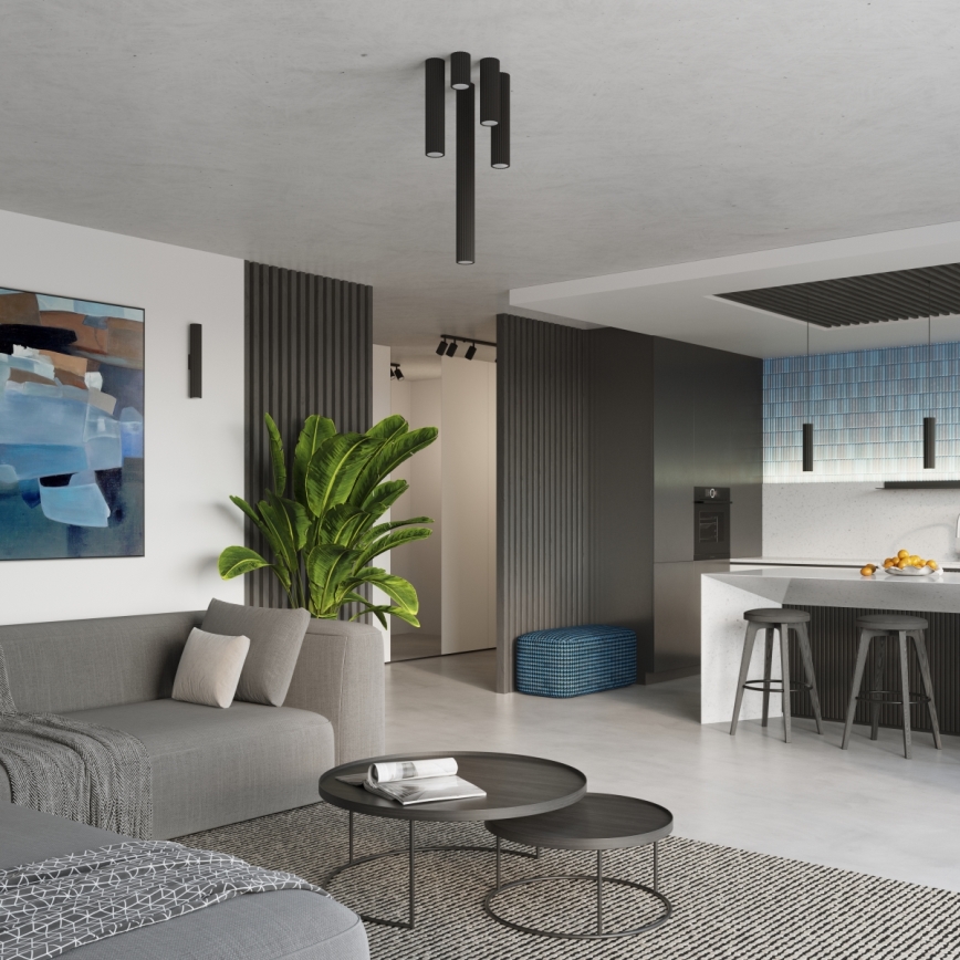 Brilagi - LED bodové svietidlo CRESTO 1xGU10/10W/230V 30 cm čierne