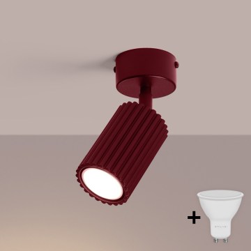 Brilagi - LED bodové svietidlo CRESTO 1xGU10/10W/230V bordové