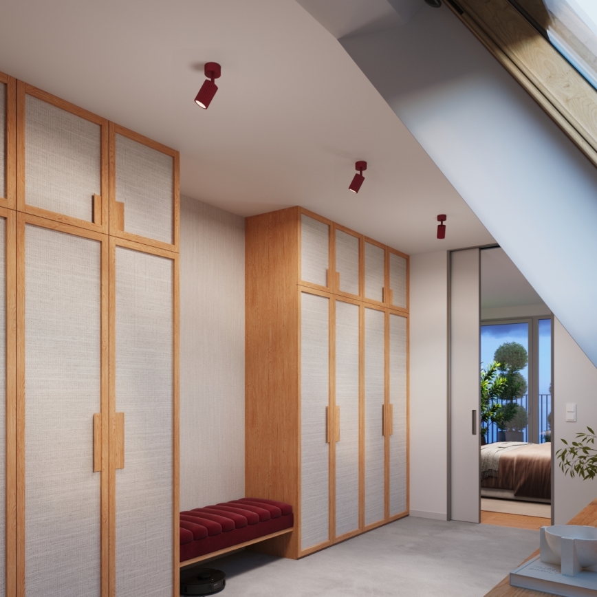 Brilagi - LED bodové svietidlo CRESTO 1xGU10/10W/230V bordové