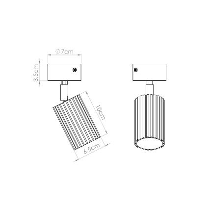 Brilagi - LED bodové svietidlo CRESTO 1xGU10/10W/230V červené