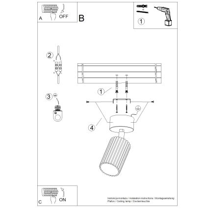 Brilagi - LED bodové svietidlo CRESTO 1xGU10/10W/230V červené