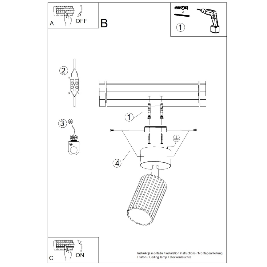 Brilagi - LED bodové svietidlo CRESTO 1xGU10/10W/230V červené