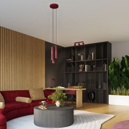 Brilagi - LED bodové svietidlo CRESTO 2xGU10/10W/230V burgundové