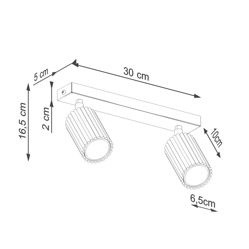BRILAGI - LED Bodové svietidlo CRESTO 2xGU10/10W/230V oranžové