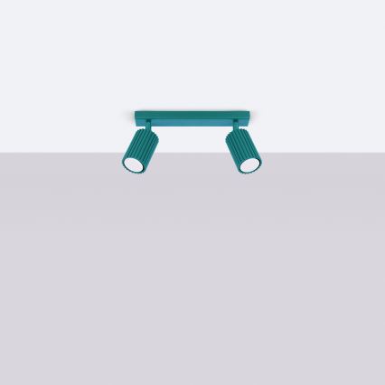 Brilagi - LED bodové svietidlo CRESTO 2xGU10/10W/230V tyrkysové