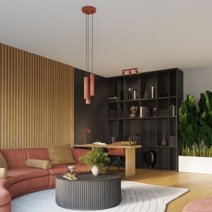 Brilagi - LED bodové svietidlo CRESTO 3xGU10/10W/230V červené