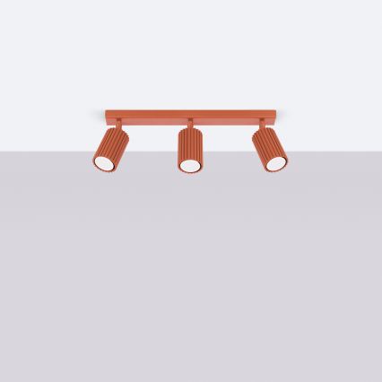 Brilagi - LED bodové svietidlo CRESTO 3xGU10/10W/230V červené