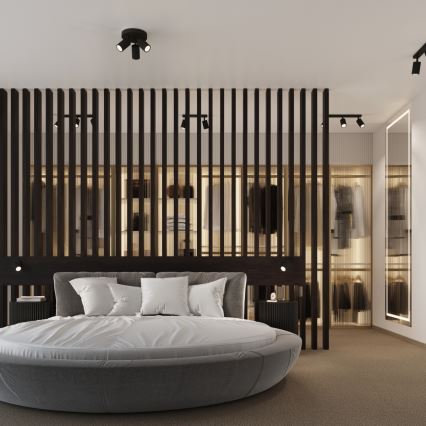 Brilagi - LED bodové svietidlo CRESTO 3xGU10/10W/230V čierna