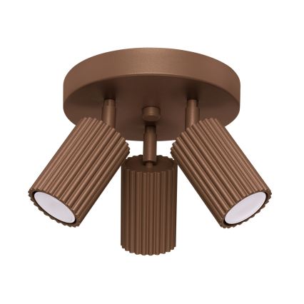 Brilagi - LED bodové svietidlo CRESTO 3xGU10/10W/230V hnedá