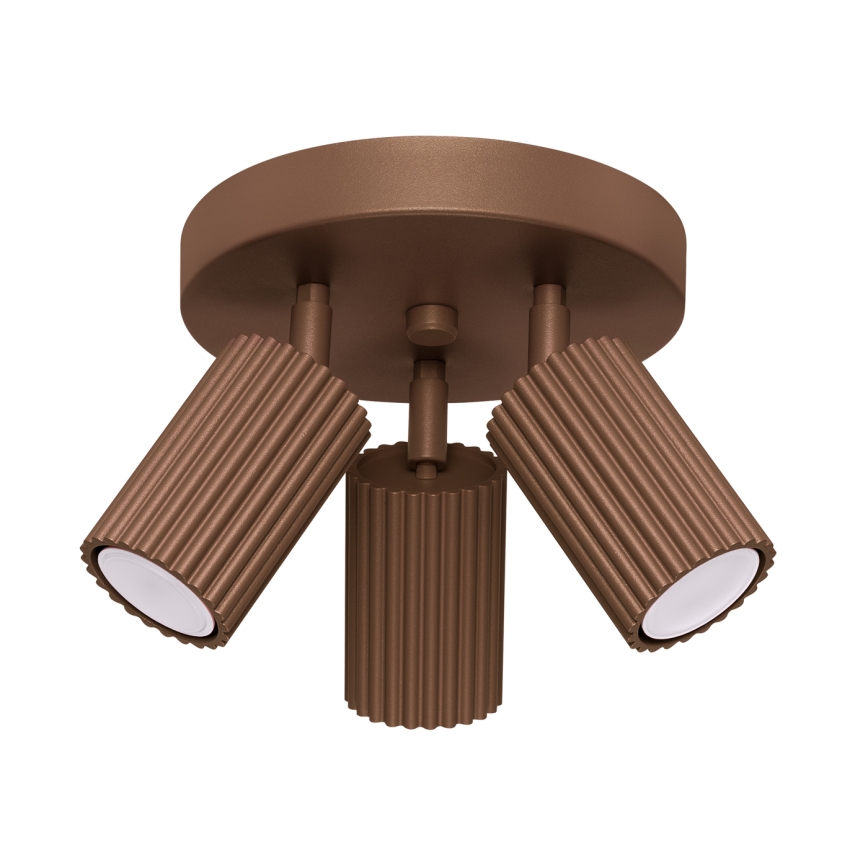 Brilagi - LED bodové svietidlo CRESTO 3xGU10/10W/230V hnedá