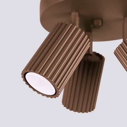 Brilagi - LED bodové svietidlo CRESTO 3xGU10/10W/230V hnedá