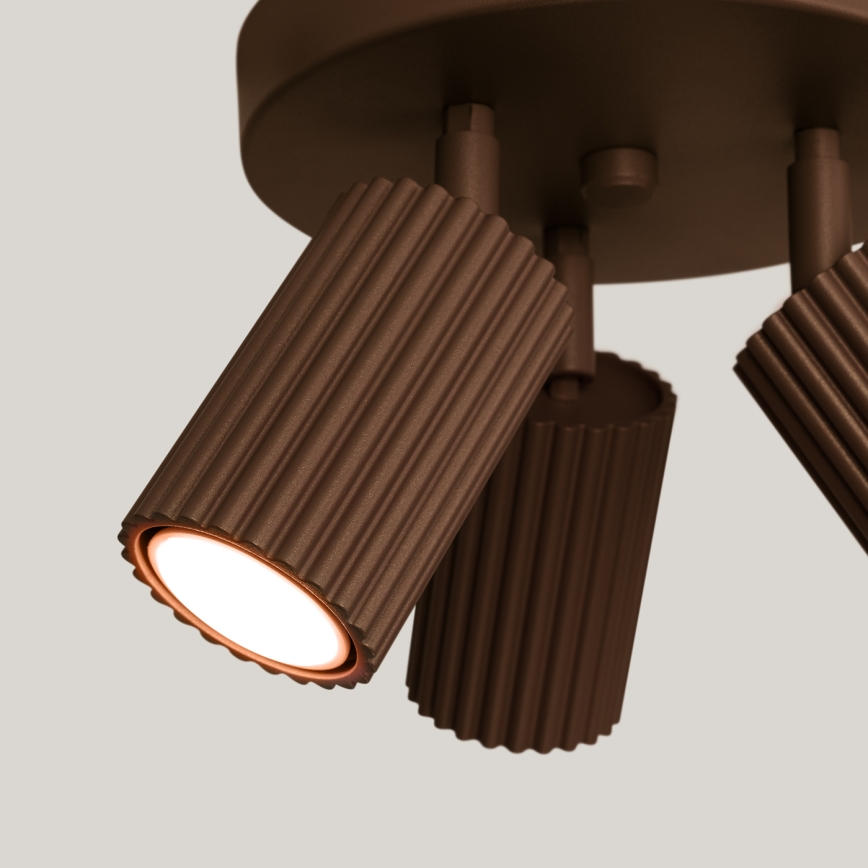 Brilagi - LED bodové svietidlo CRESTO 3xGU10/10W/230V hnedá