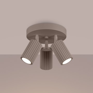 Brilagi - LED bodové svietidlo CRESTO 3xGU10/10W/230V taupe