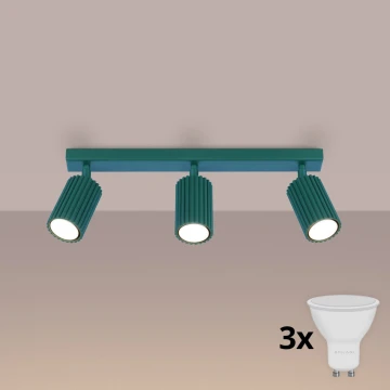 Brilagi - LED bodové svietidlo CRESTO 3xGU10/10W/230V tyrkysová