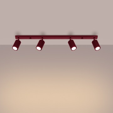 Brilagi - LED bodové svietidlo CRESTO 4xGU10/10W/230V bordová