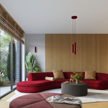 Brilagi - LED bodové svietidlo CRESTO 4xGU10/10W/230V bordová