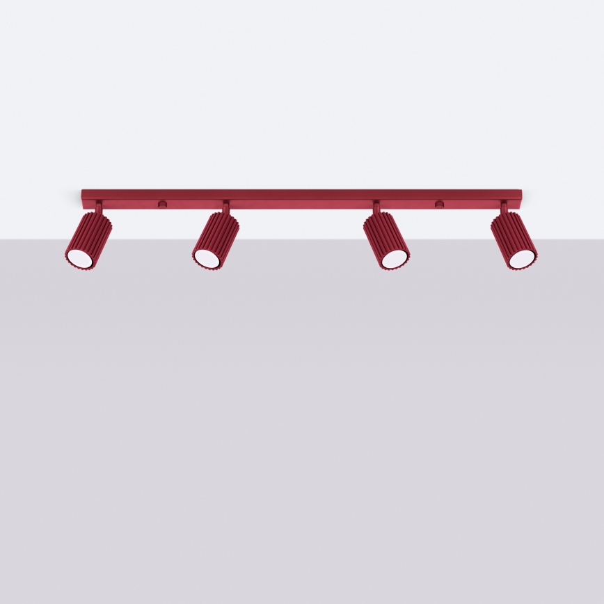Brilagi - LED bodové svietidlo CRESTO 4xGU10/10W/230V bordová