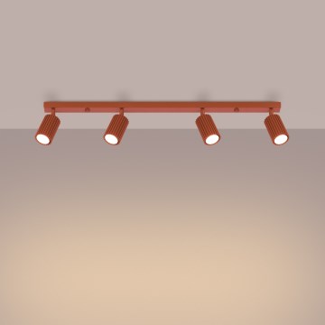 Brilagi - LED bodové svietidlo CRESTO 4xGU10/10W/230V červené