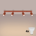 BRILAGI - LED bodové svietidlo CRESTO 4xGU10/10W/230V oranžové