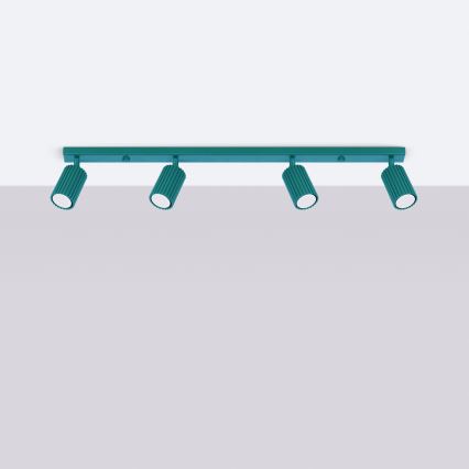 Brilagi - LED bodové svietidlo CRESTO 4xGU10/10W/230V tyrkysové