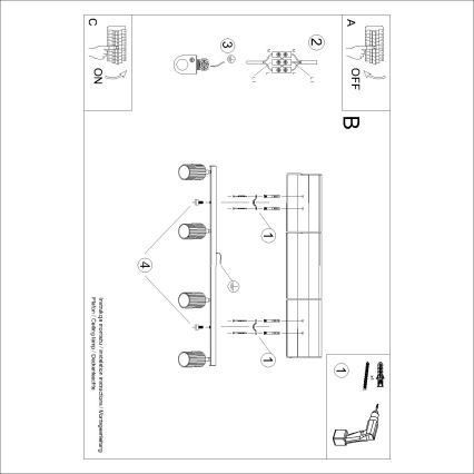 Brilagi - LED bodové svietidlo CRESTO 4xGU10/10W/230V tyrkysové