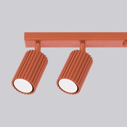 Brilagi - LED bodové svietidlo CRESTO 6xGU10/10W/230V červené