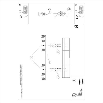 Brilagi - LED bodové svietidlo CRESTO 6xGU10/10W/230V červené