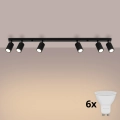 Brilagi - LED bodové svietidlo CRESTO 6xGU10/10W/230V čierna