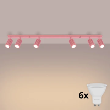 Brilagi - LED Bodové svietidlo CRESTO 6xGU10/10W/230V ružová