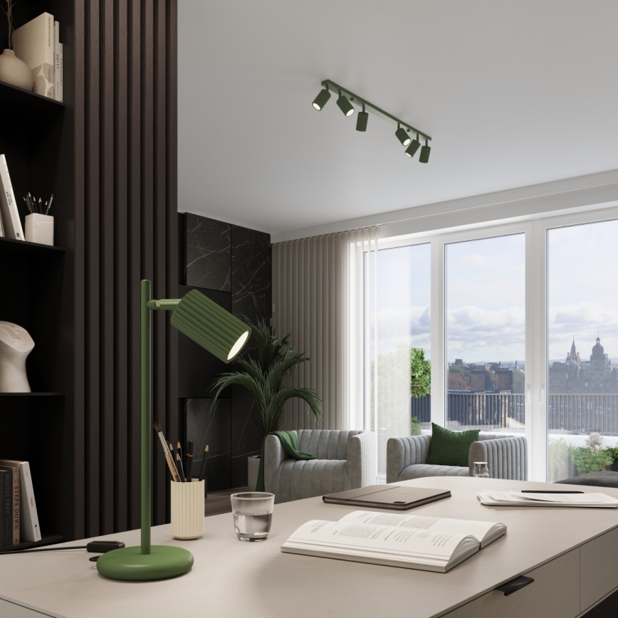 Brilagi - LED bodové svietidlo CRESTO 6xGU10/10W/230V zelené