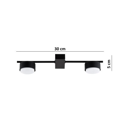 Brilagi - LED bodové svietidlo MONO 2xGX53/12W/230V čierne