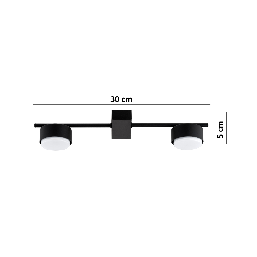 Brilagi - LED bodové svietidlo MONO 2xGX53/12W/230V čierne