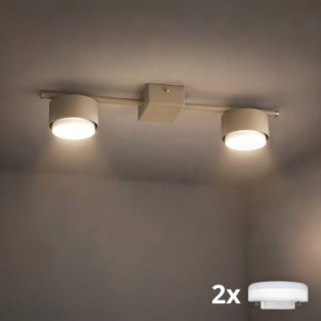 Brilagi - LED bodové svietidlo MONO 2xGX53/30W/230V béžové