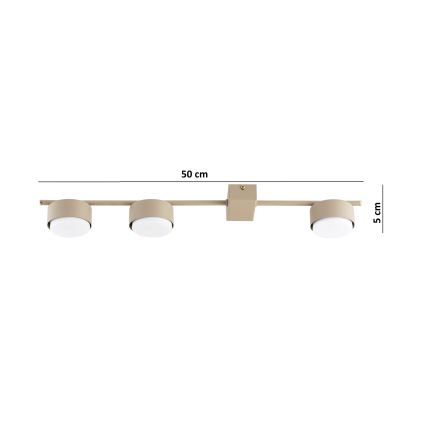 Brilagi - LED bodové svietidlo MONO 3xGX53/12W/230V béžové