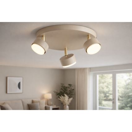 Brilagi - LED Bodové svietidlo MONO 3xGX53/30W/230V béžová/zlatá